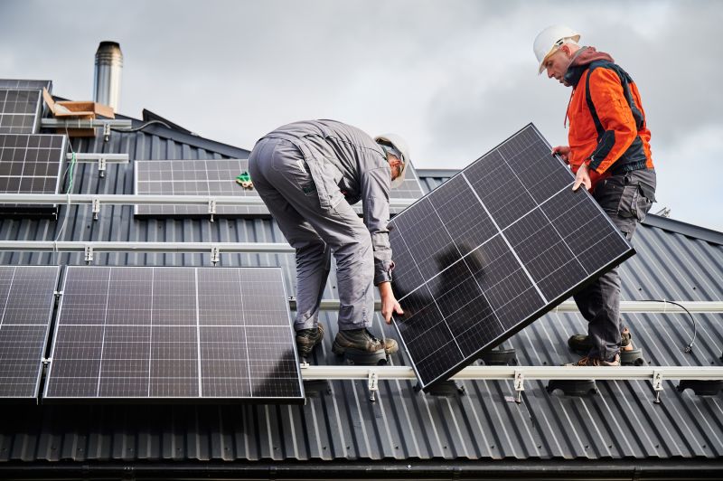 Solar Panels on a Residential Roof